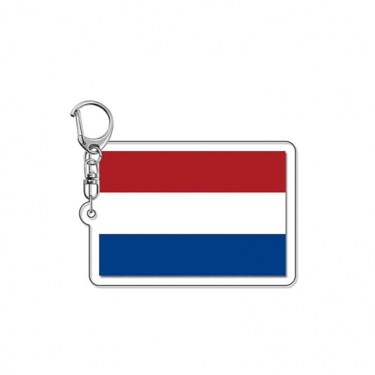 National flag Anime Acrylic Keychain Charm price for 5 pcs