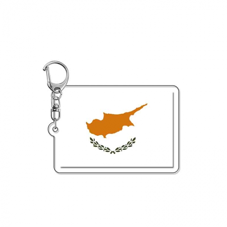 National flag Anime Acrylic Keychain Charm price for 5 pcs
