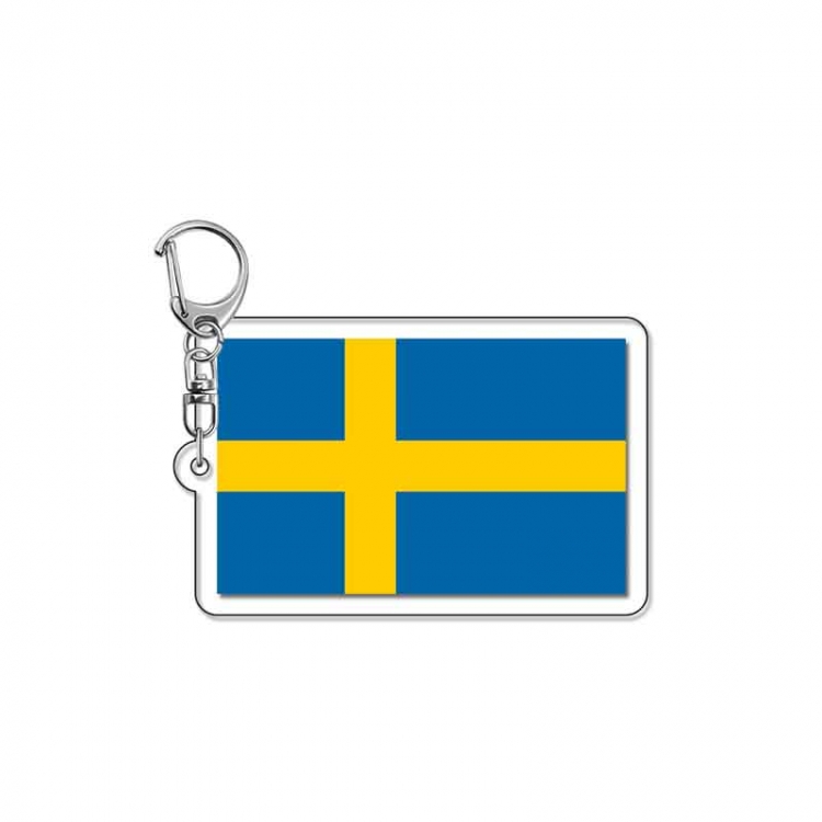 National flag Anime Acrylic Keychain Charm price for 5 pcs