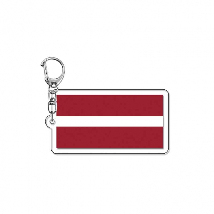 National flag Anime Acrylic Keychain Charm price for 5 pcs