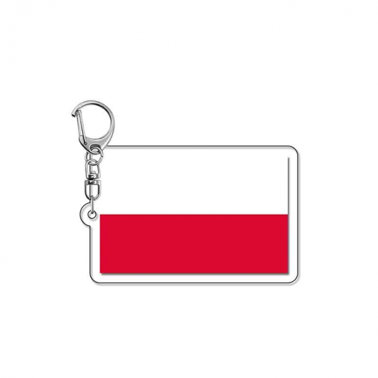 National flag Anime Acrylic Keychain Charm price for 5 pcs