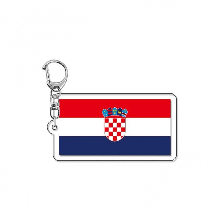 National flag Anime Acrylic Keychain Charm price for 5 pcs