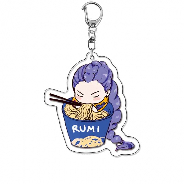 K-Pop Demon Hunters Anime Acrylic Keychain Charm price for 5 pcs