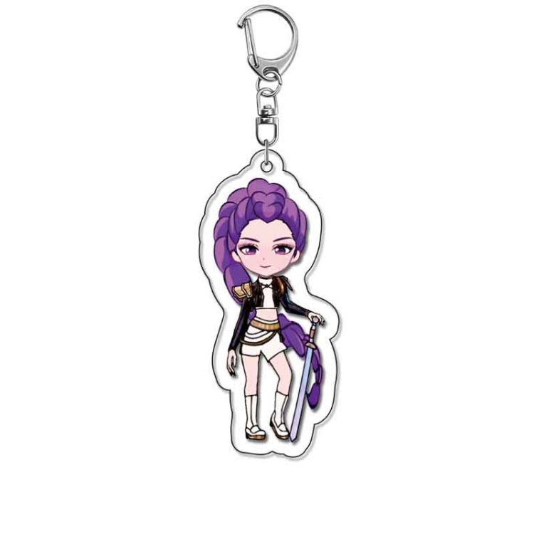 K-Pop Demon Hunters Anime Acrylic Keychain Charm price for 5 pcs