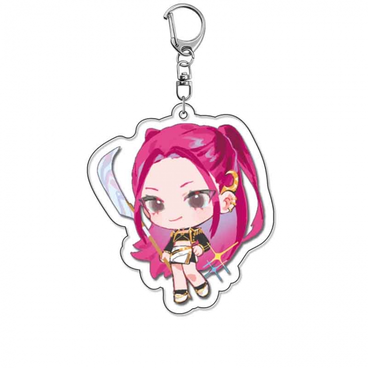 K-Pop Demon Hunters Anime Acrylic Keychain Charm price for 5 pcs