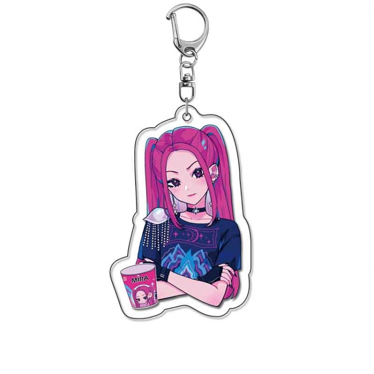 K-Pop Demon Hunters Anime Acrylic Keychain Charm price for 5 pcs