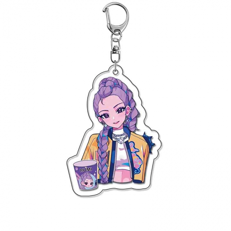 K-Pop Demon Hunters Anime Acrylic Keychain Charm price for 5 pcs