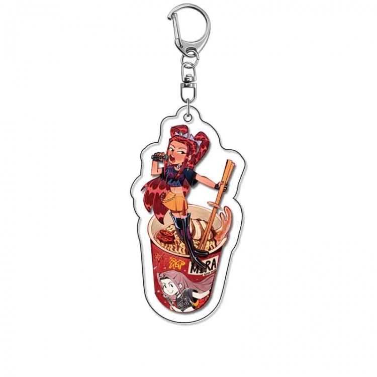 K-Pop Demon Hunters Anime Acrylic Keychain Charm price for 5 pcs