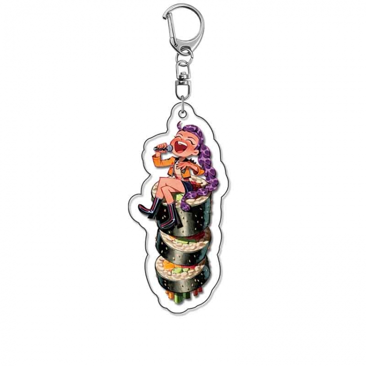 K-Pop Demon Hunters Anime Acrylic Keychain Charm price for 5 pcs