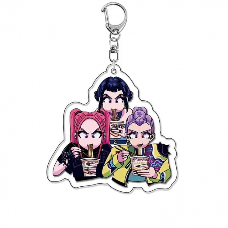 K-Pop Demon Hunters Anime Acrylic Keychain Charm price for 5 pcs