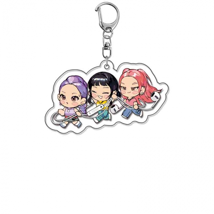 K-Pop Demon Hunters Anime Acrylic Keychain Charm price for 5 pcs
