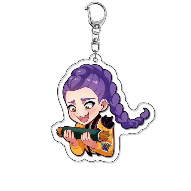 K-Pop Demon Hunters Anime Acrylic Keychain Charm price for 5 pcs