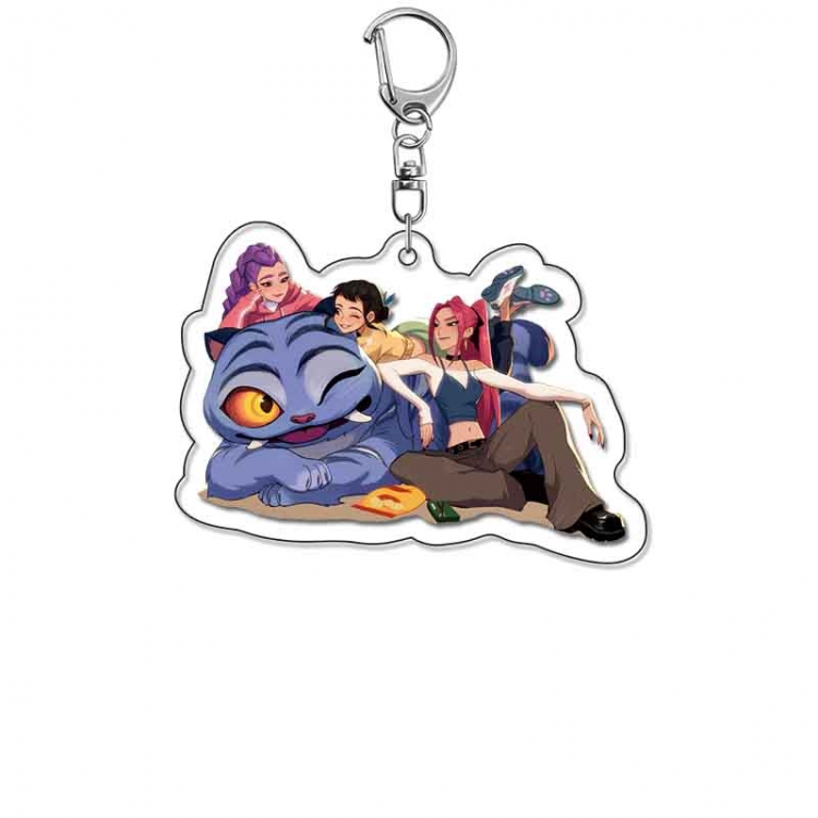 K-Pop Demon Hunters Anime Acrylic Keychain Charm price for 5 pcs