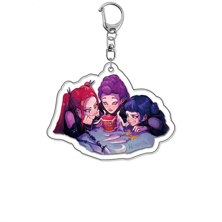 K-Pop Demon Hunters Anime Acrylic Keychain Charm price for 5 pcs
