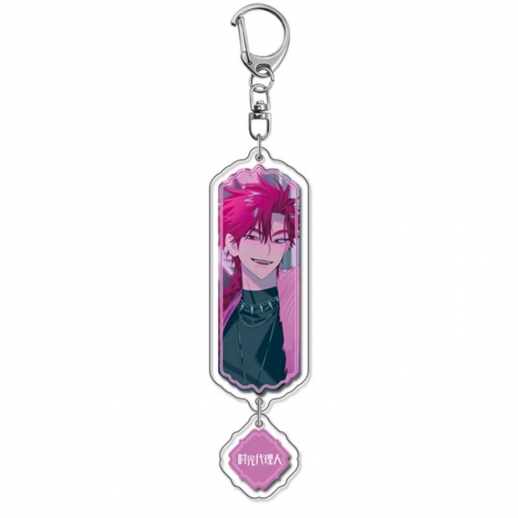 Time agent Anime peripheral acrylic keychain Long pendant 8.5cm price for 5 pcs