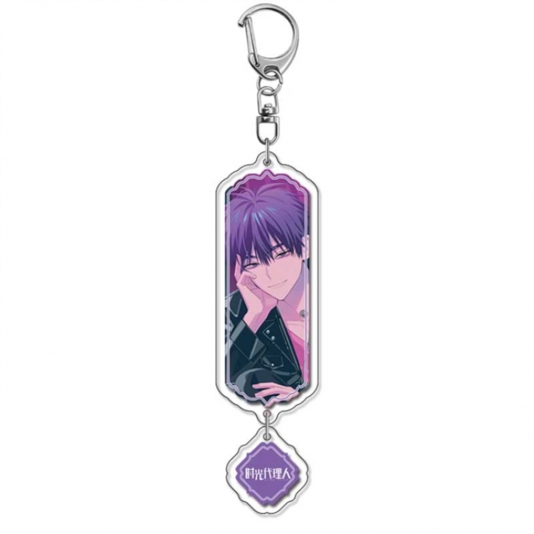 Time agent Anime peripheral acrylic keychain Long pendant 8.5cm price for 5 pcs