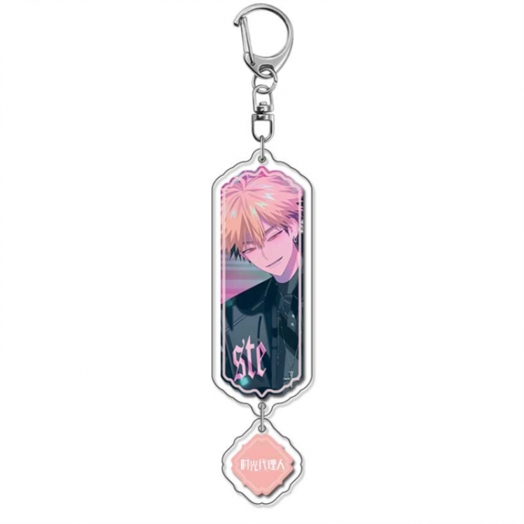 Time agent Anime peripheral acrylic keychain Long pendant 8.5cm price for 5 pcs