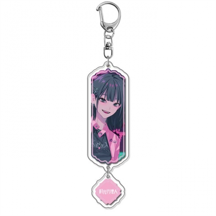 Time agent Anime peripheral acrylic keychain Long pendant 8.5cm price for 5 pcs