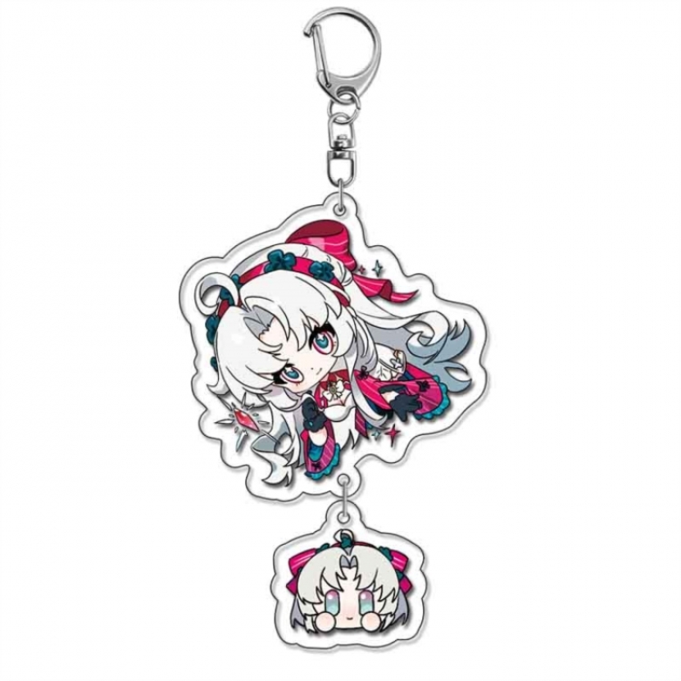 Mingchao Anime acrylic Pendant Key Chain  price for 5 pcs