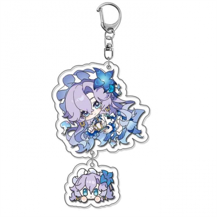 Mingchao Anime acrylic Pendant Key Chain  price for 5 pcs
