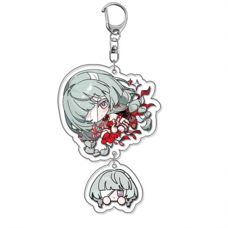 Mingchao Anime acrylic Pendant Key Chain  price for 5 pcs