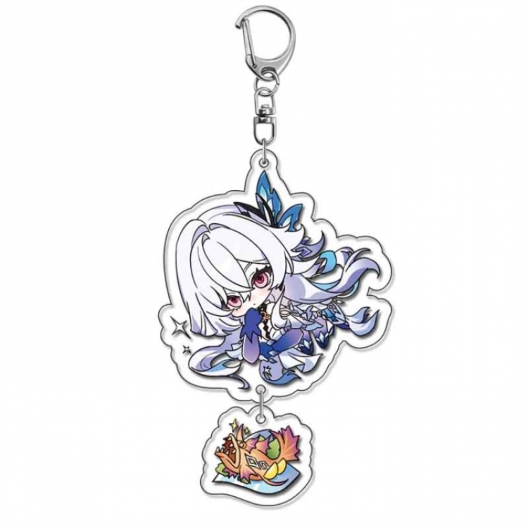 Genshin Impact Anime acrylic Pendant Key Chain  price for 5 pcs