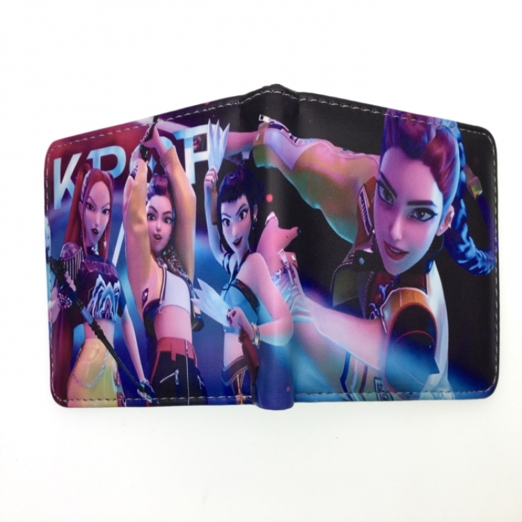 K-Pop Demon Hunters Anime two fold  Short wallet 11X9.5CM 60G 
