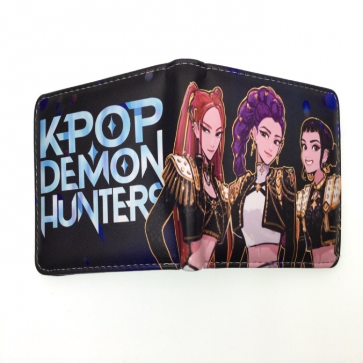 K-Pop Demon Hunters Anime two fold  Short wallet 11X9.5CM 60G 