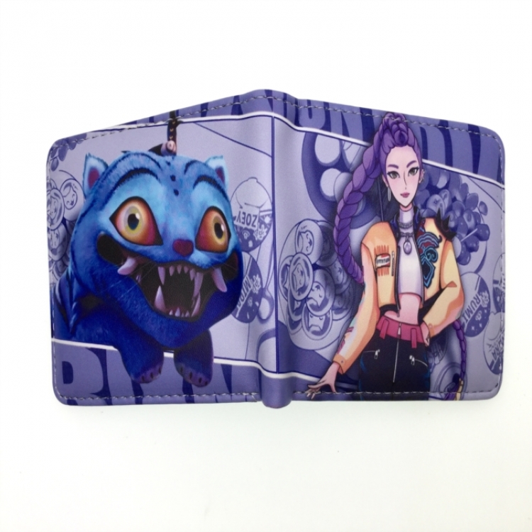 K-Pop Demon Hunters Anime two fold  Short wallet 11X9.5CM 60G 