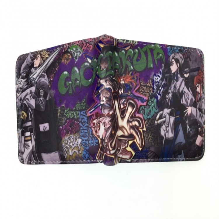 GACHI AKUTA Anime two fold  Short wallet 11X9.5CM 60G 