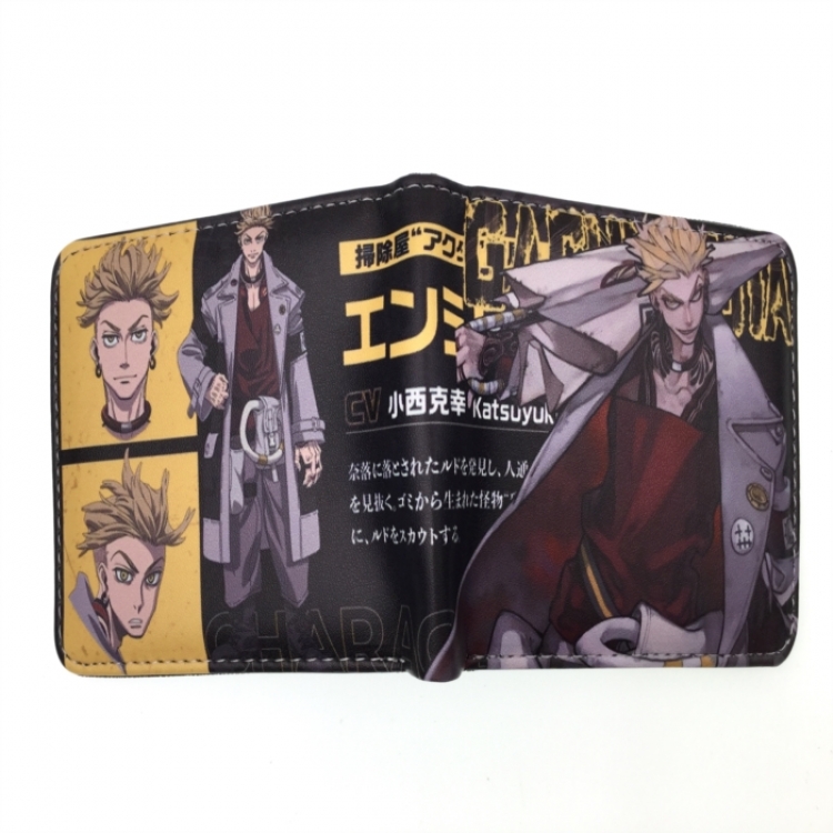GACHI AKUTA Anime two fold  Short wallet 11X9.5CM 60G 