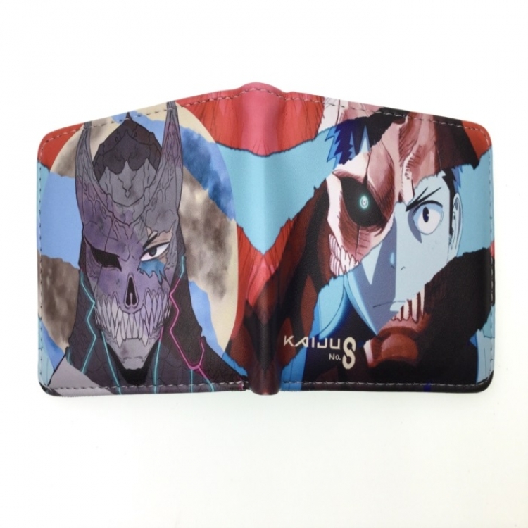 KAIJU NUMBER EIGHT Anime two fold  Short wallet 11X9.5CM 60G