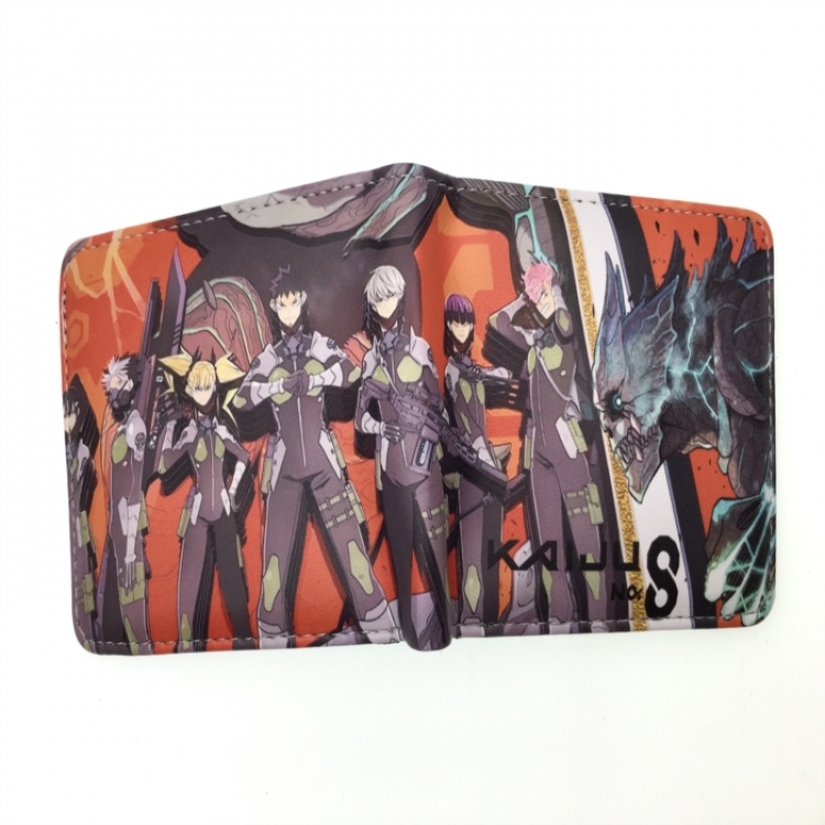KAIJU NUMBER EIGHT Anime two fold  Short wallet 11X9.5CM 60G 