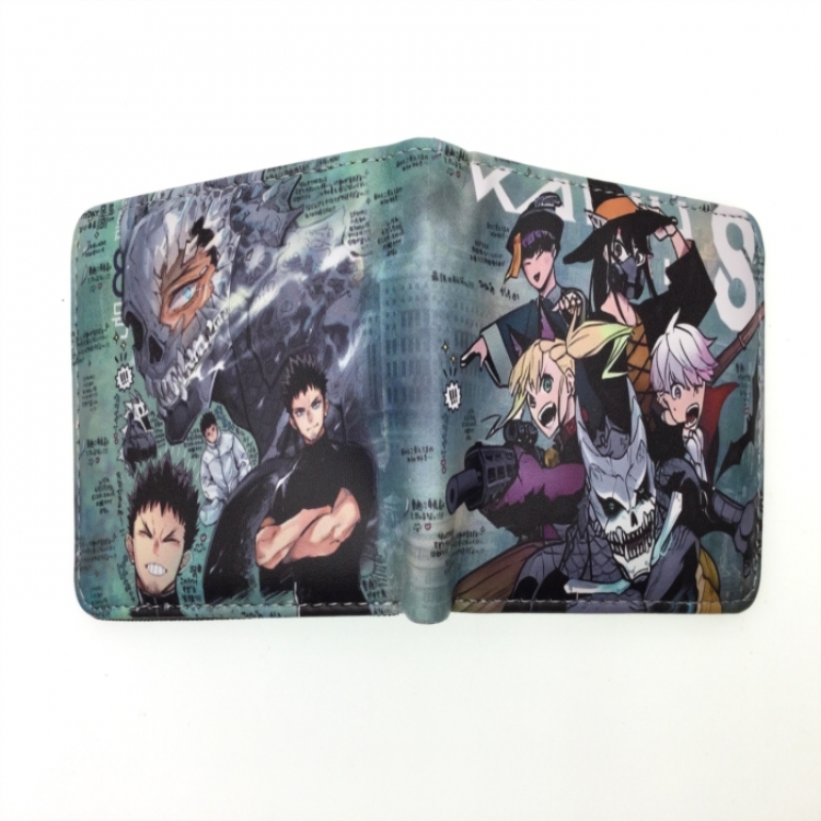 KAIJU NUMBER EIGHT Anime two fold  Short wallet 11X9.5CM 60G 