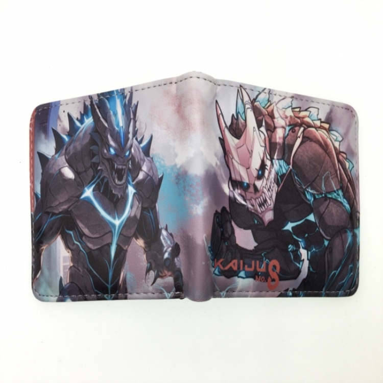 KAIJU NUMBER EIGHT Anime two fold  Short wallet 11X9.5CM 60G
