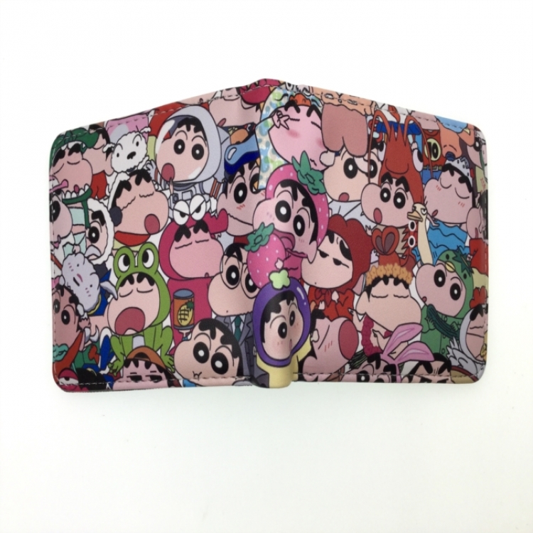 CrayonShin  Anime two fold  Short wallet 11X9.5CM 60G 
