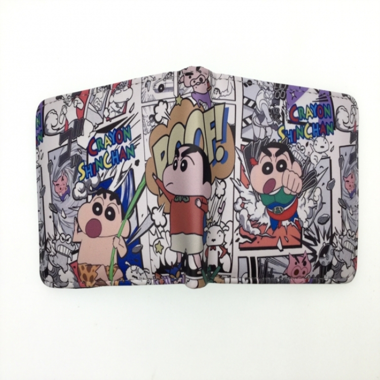 CrayonShin  Anime two fold  Short wallet 11X9.5CM 60G 