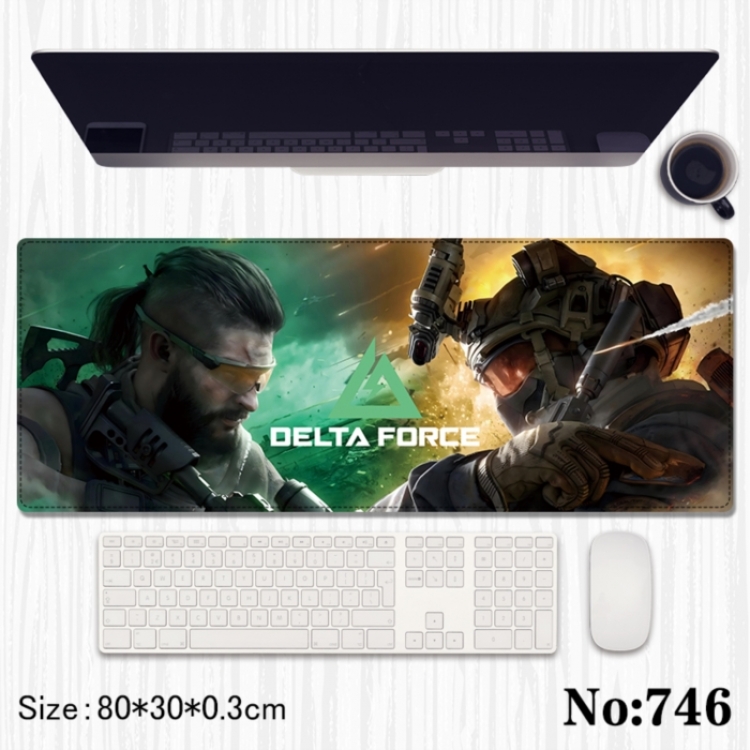 Operation Delta Anime peripheral computer mouse pad office desk pad multifunctional pad 80X30X0.3cm