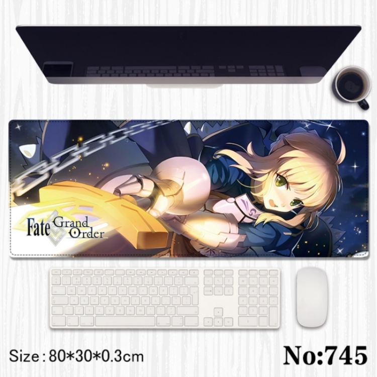 Fate／Grand Order Anime peripheral computer mouse pad office desk pad multifunctional pad 80X30X0.3cm