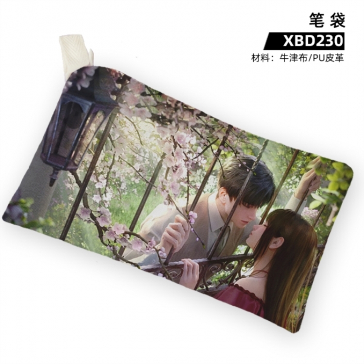 Love and Deepspace Game anime Oxford cloth PU leather pencil case