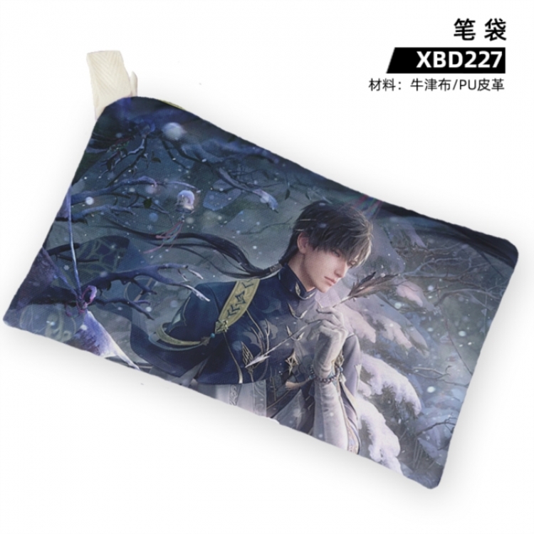 Love and Deepspace Game anime Oxford cloth PU leather pencil case