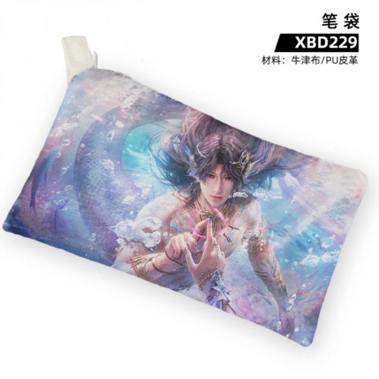Love and Deepspace Game anime Oxford cloth PU leather pencil case