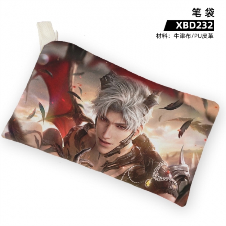 Love and Deepspace Game anime Oxford cloth PU leather pencil case