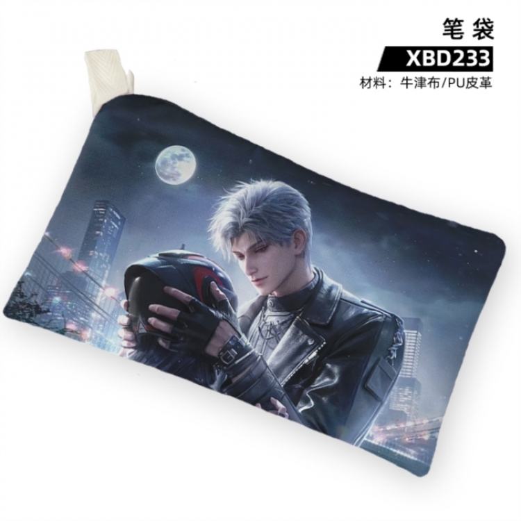 Love and Deepspace Game anime Oxford cloth PU leather pencil case