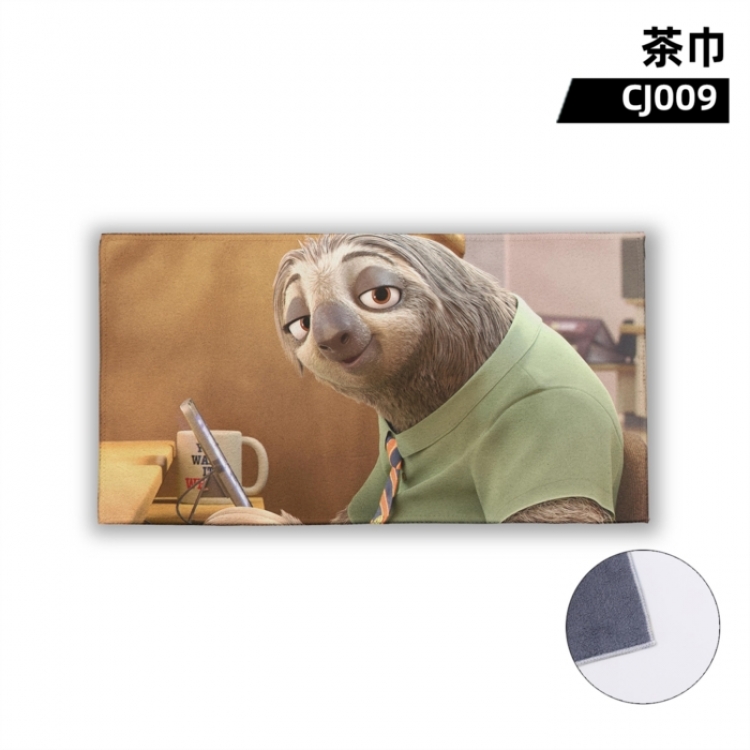 Zootopia Film television anime  tea towel