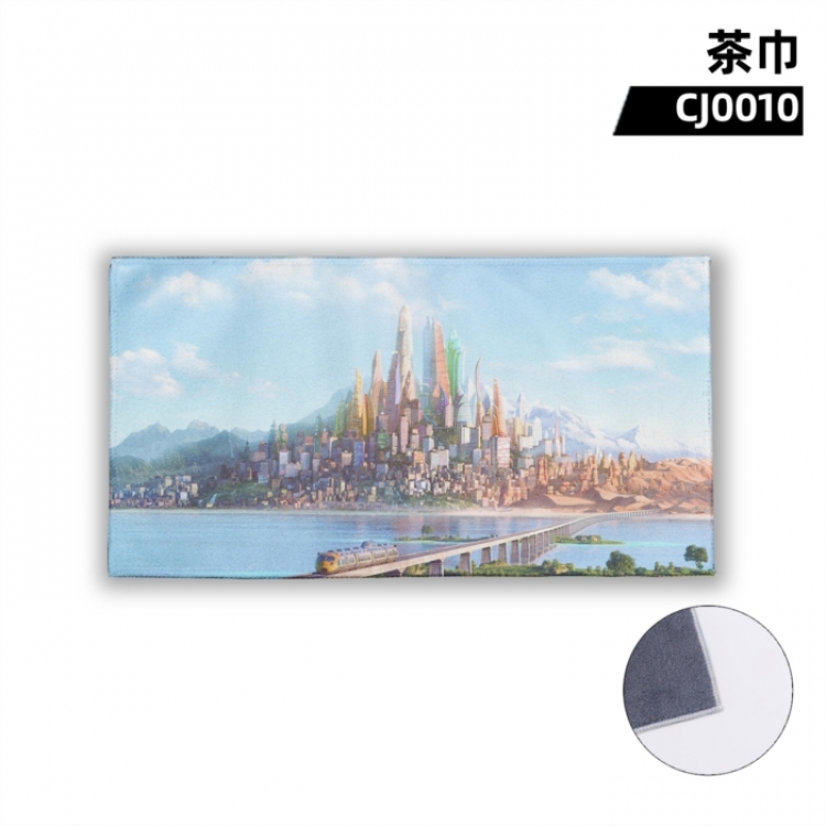 Zootopia Film television anime  tea towel