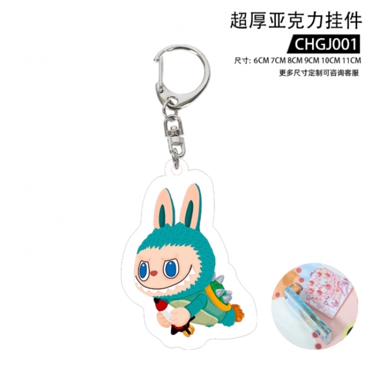 Labubu Anime Thick Acrylic Pendant 5cm