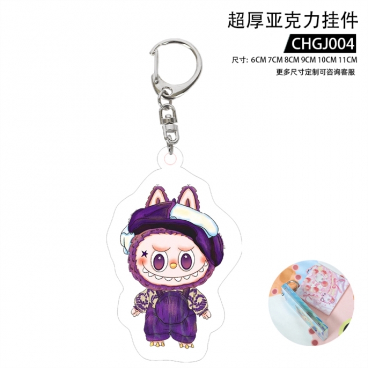 Labubu Anime Thick Acrylic Pendant 5cm