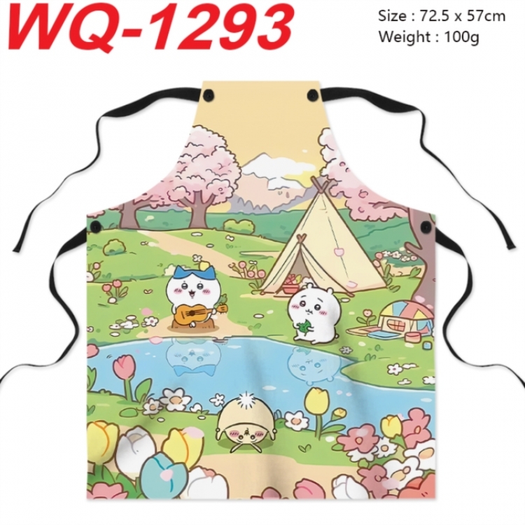 Chiikawa Anime full-color printed apron 72.5x57cm