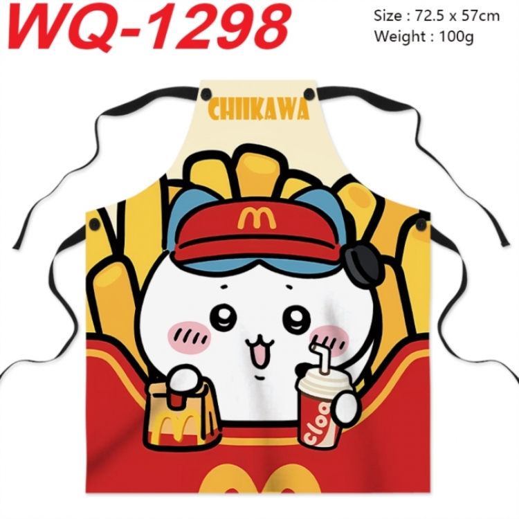 Chiikawa Anime full-color printed apron 72.5x57cm